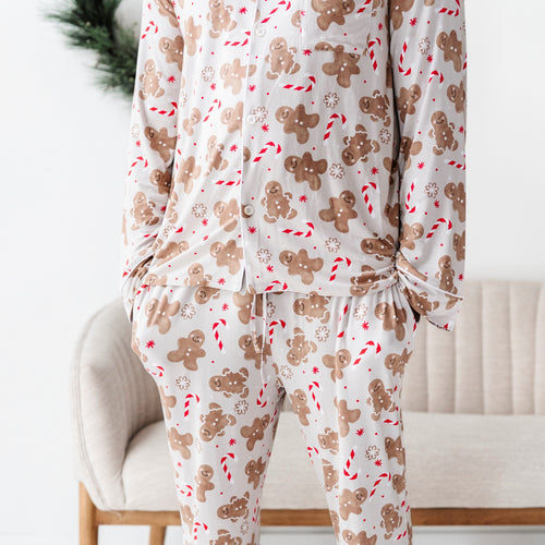 Baby Kids Bamboo Pajamas — Baking Spirits Bright Men's Pajama Set — Image 18