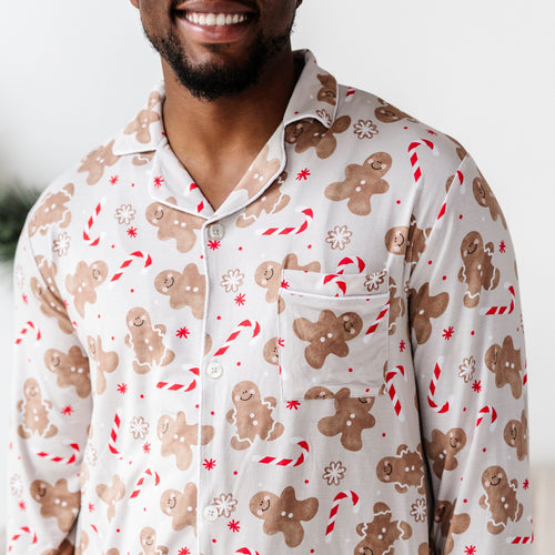 Baby Kids Bamboo Pajamas — Baking Spirits Bright Men's Pajama Set — Image 15