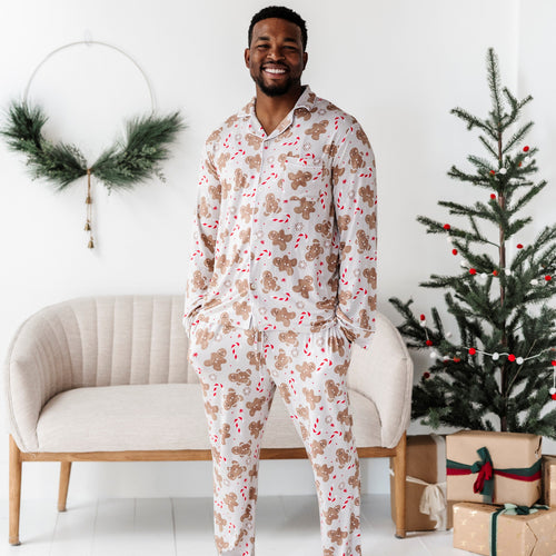 Baby Kids Bamboo Pajamas — Baking Spirits Bright Men's Pajama Set — Image 1