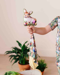 Baby Kids Bamboo Pajamas — Gang's All Hare Lovey + Plush — Image 1
