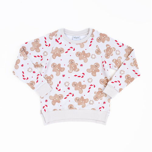 Baby Kids Bamboo Pajamas — Baking Spirits Bright Crew Neck Sweatshirt — Image 14