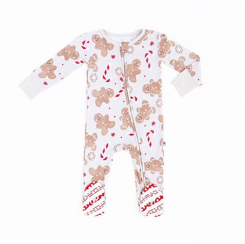 Baby Kids Bamboo Pajamas — Baking Spirits Bright Footie — Image 12