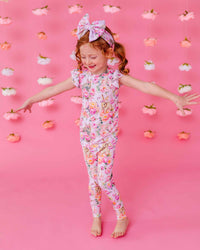 Baby Kids Bamboo Pajamas — Somebunny Special Two-Piece Pajama Set — Image 1
