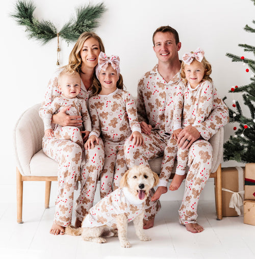 Baby Kids Bamboo Pajamas — Baking Spirits Bright Dog Sweater — Image 2