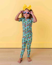Baby Kids Bamboo Pajamas — Feelin' Pine Two-Piece Pajama Set — Image 1