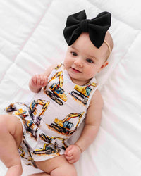 Baby Kids Bamboo Pajamas — Load & Behold Racer Back Ruffle Dress — Image 1
