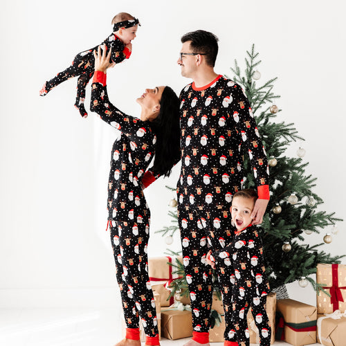 Baby Kids Bamboo Pajamas — Snow Ho Ho Men's Pants — Image 13