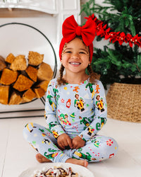 Baby Kids Bamboo Pajamas — Buddy The Elf™ Two-Piece Fold Over Waistband Pajama Set — Image 1