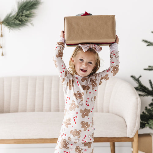 Baby Kids Bamboo Pajamas — Baking Spirits Bright Two-Piece Pajama Set — Image 23