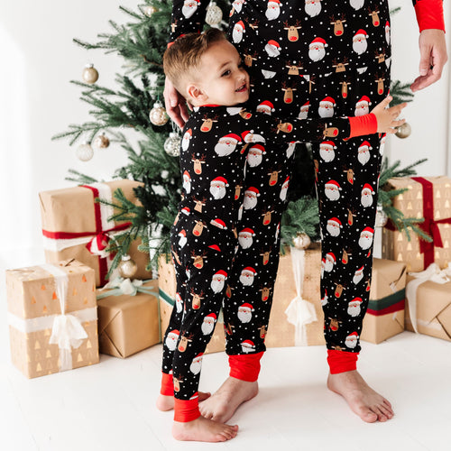 Baby Kids Bamboo Pajamas — Snow Ho Ho Men's Pants — Image 9