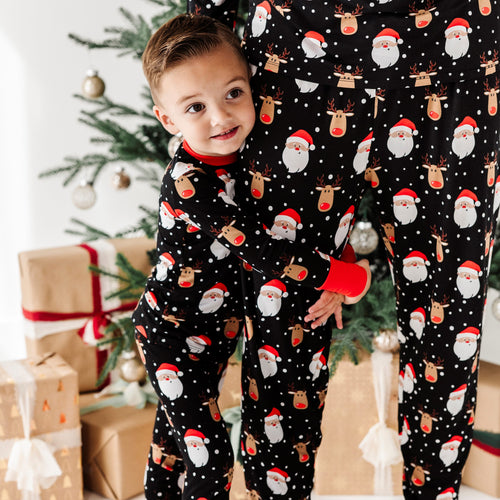 Baby Kids Bamboo Pajamas — Snow Ho Ho Two-Piece Pajama Set — Image 23