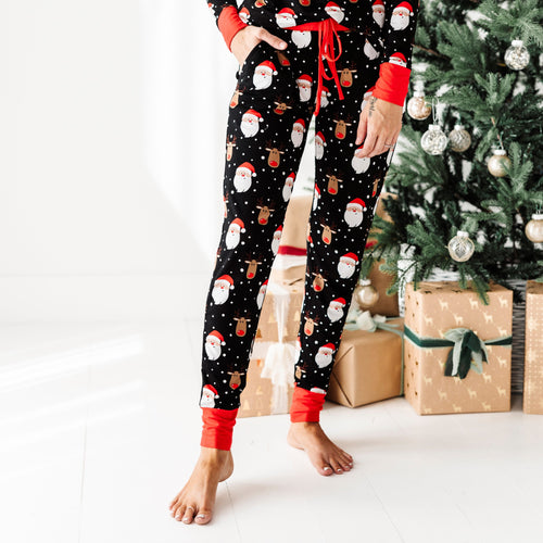 Baby Kids Bamboo Pajamas — Snow Ho Ho Women's Pants — Image 9