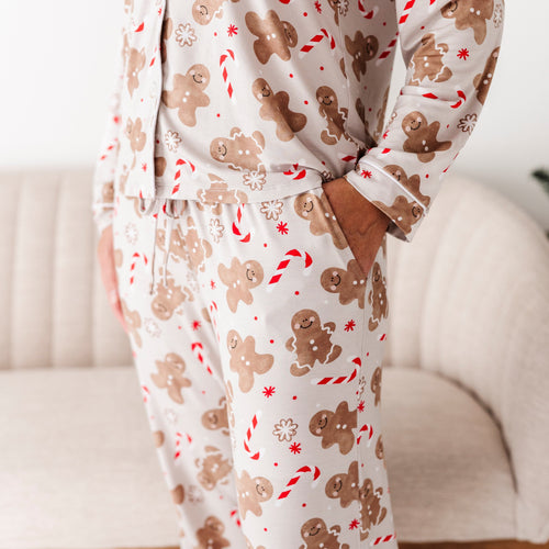 Baby Kids Bamboo Pajamas — Baking Spirits Bright Men's Pajama Set — Image 17