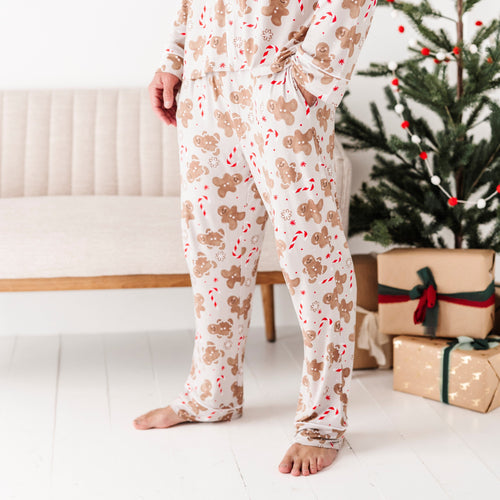 Baby Kids Bamboo Pajamas — Baking Spirits Bright Men's Pajama Set — Image 16