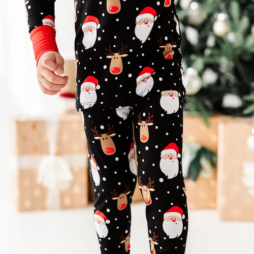 Bums & Roses - Baby & Kids Bamboo Pajamas - Snow Ho Ho Two-Piece Pajama Set - Image 27