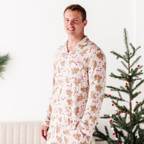 Baby Kids Bamboo Pajamas — Baking Spirits Bright Men's Pajama Set — Image 6