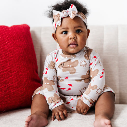 Baby Kids Bamboo Pajamas — Baking Spirits Bright Ruffle Dress — Image 23