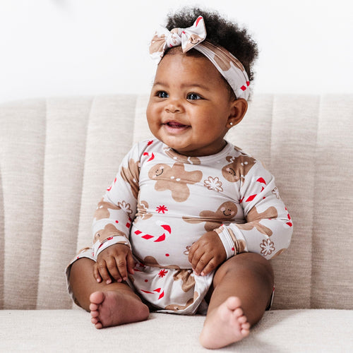Baby Kids Bamboo Pajamas — Baking Spirits Bright Ruffle Dress — Image 11