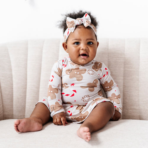 Baby Kids Bamboo Pajamas — Baking Spirits Bright Ruffle Dress — Image 19