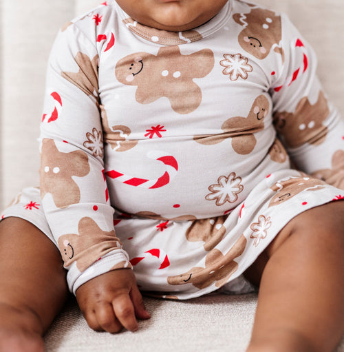 Baby Kids Bamboo Pajamas — Baking Spirits Bright Ruffle Dress — Image 20