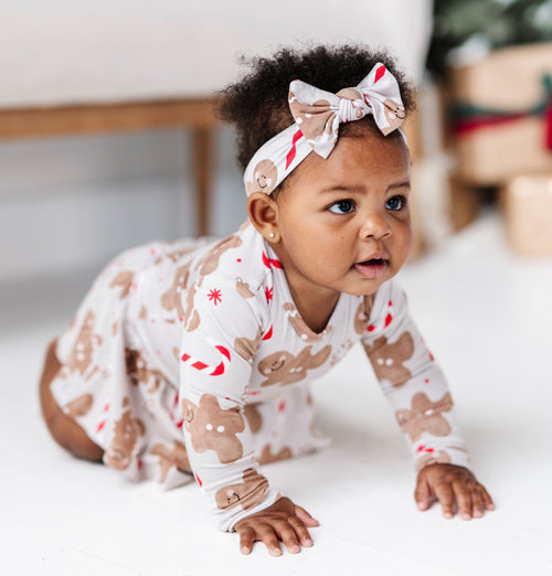Baby Kids Bamboo Pajamas — Baking Spirits Bright Ruffle Dress — Image 18