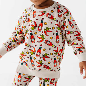 Baby Kids Bamboo Pajamas — Too Hot to Handle Jogger Set — Image 1