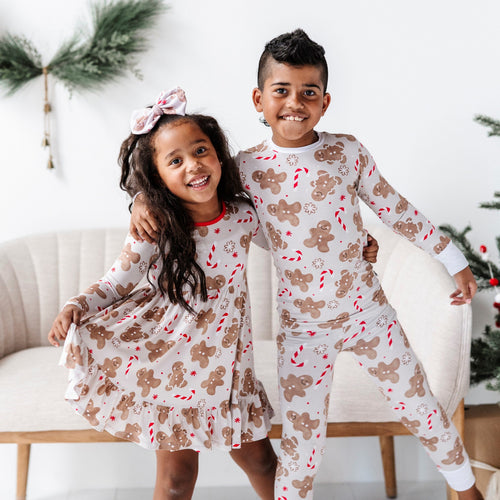 Baby Kids Bamboo Pajamas — Baking Spirits Bright Girls Dress — Image 7