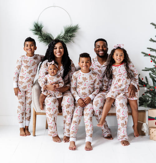 Baby Kids Bamboo Pajamas — Baking Spirits Bright Ruffle Dress — Image 2