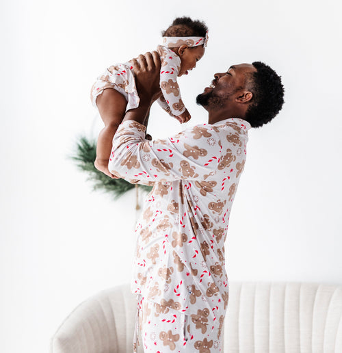 Baby Kids Bamboo Pajamas — Baking Spirits Bright Men's Pajama Set — Image 10