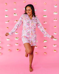 Baby Kids Bamboo Pajamas — Somebunny Special Women's Button Down Nightgown — Image 1