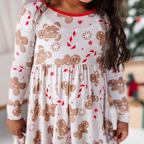 Baby Kids Bamboo Pajamas — Baking Spirits Bright Girls Dress — Image 21