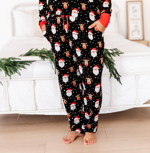 Baby Kids Bamboo Pajamas — Snow Ho Ho Women's Pants — Image 24