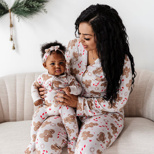 Baby Kids Bamboo Pajamas — Baking Spirits Bright Footie — Image 15
