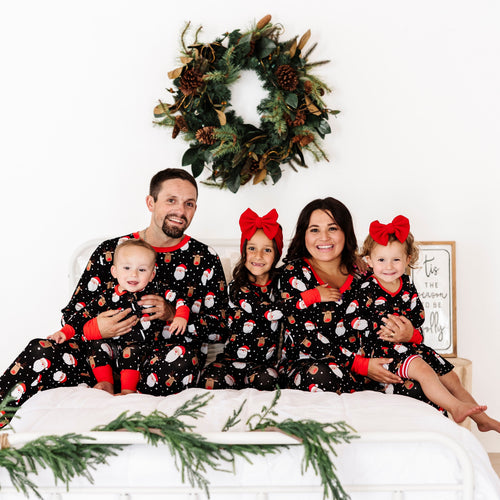 Baby Kids Bamboo Pajamas — Snow Ho Ho Two-Piece Pajama Set — Image 17
