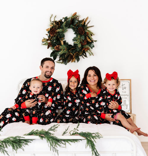 Baby Kids Bamboo Pajamas — Snow Ho Ho Men's Shirt — Image 18