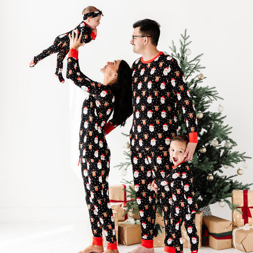 Baby Kids Bamboo Pajamas — Snow Ho Ho Women's Pants — Image 10