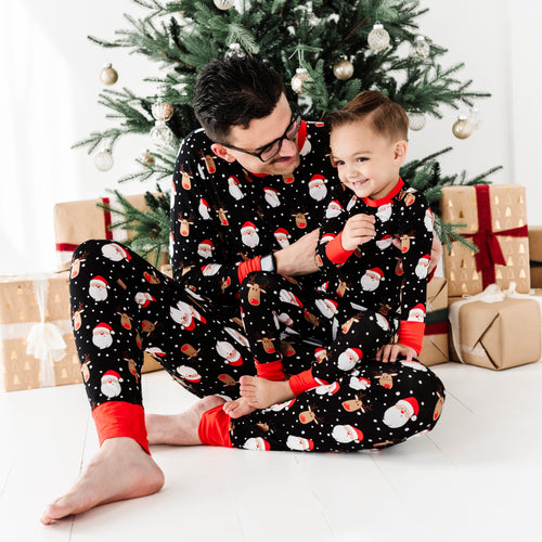 Bums & Roses - Baby & Kids Bamboo Pajamas - Snow Ho Ho Two-Piece Pajama Set - Image 26