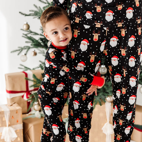 Baby Kids Bamboo Pajamas — Snow Ho Ho Men's Pants — Image 15