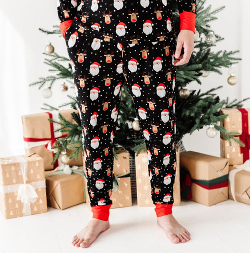 Baby Kids Bamboo Pajamas — Snow Ho Ho Men's Pants — Image 11