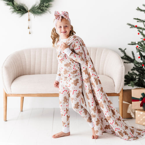 Baby Kids Bamboo Pajamas — Baking Spirits Bright Bum Bum Blanket - Plush — Image 8