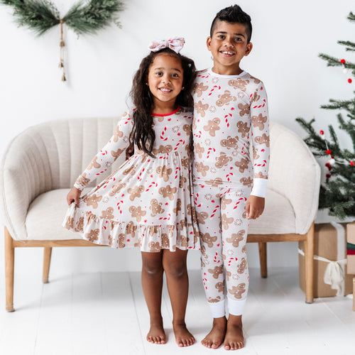 Bums & Roses - Baby & Kids Bamboo Pajamas - Baking Spirits Bright Two-Piece Pajama Set - Image 26