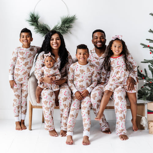 Baby Kids Bamboo Pajamas — Baking Spirits Bright Women's Pajama Set — Image 20