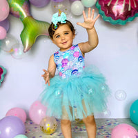 Baby Kids Bamboo Pajamas — Cute as Shell Tulle Tutu Dress — Image 1