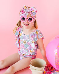 Baby Kids Bamboo Pajamas — Could've Pooled Me Biggie Bow — Image 1