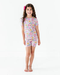 Baby Kids Bamboo Pajamas — Could've Pooled Me Cap Sleeve Shirt & Shorts Set — Image 1