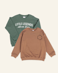 Baby Kids Bamboo Pajamas — Crew Neck Sweatshirt Bundle — Image 1