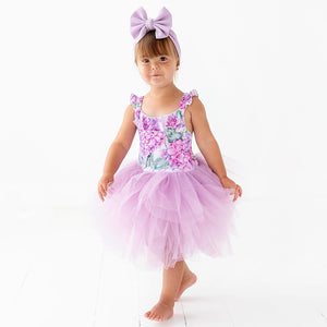 Baby Kids Bamboo Pajamas — You Had Me At Hydrangea Tulle Tutu Dress — Image 1