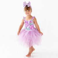 Baby Kids Bamboo Pajamas — You Had Me At Hydrangea Tulle Tutu Dress — Image 1