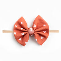 Baby Kids Bamboo Pajamas — Sugar and Spice Nylon Bow — Image 1
