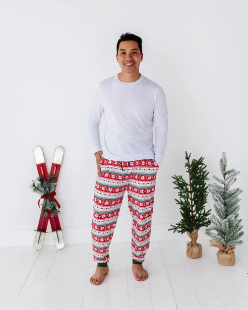 Baby Kids Bamboo Pajamas — Up To Snow Good Men's Pants — Image 1